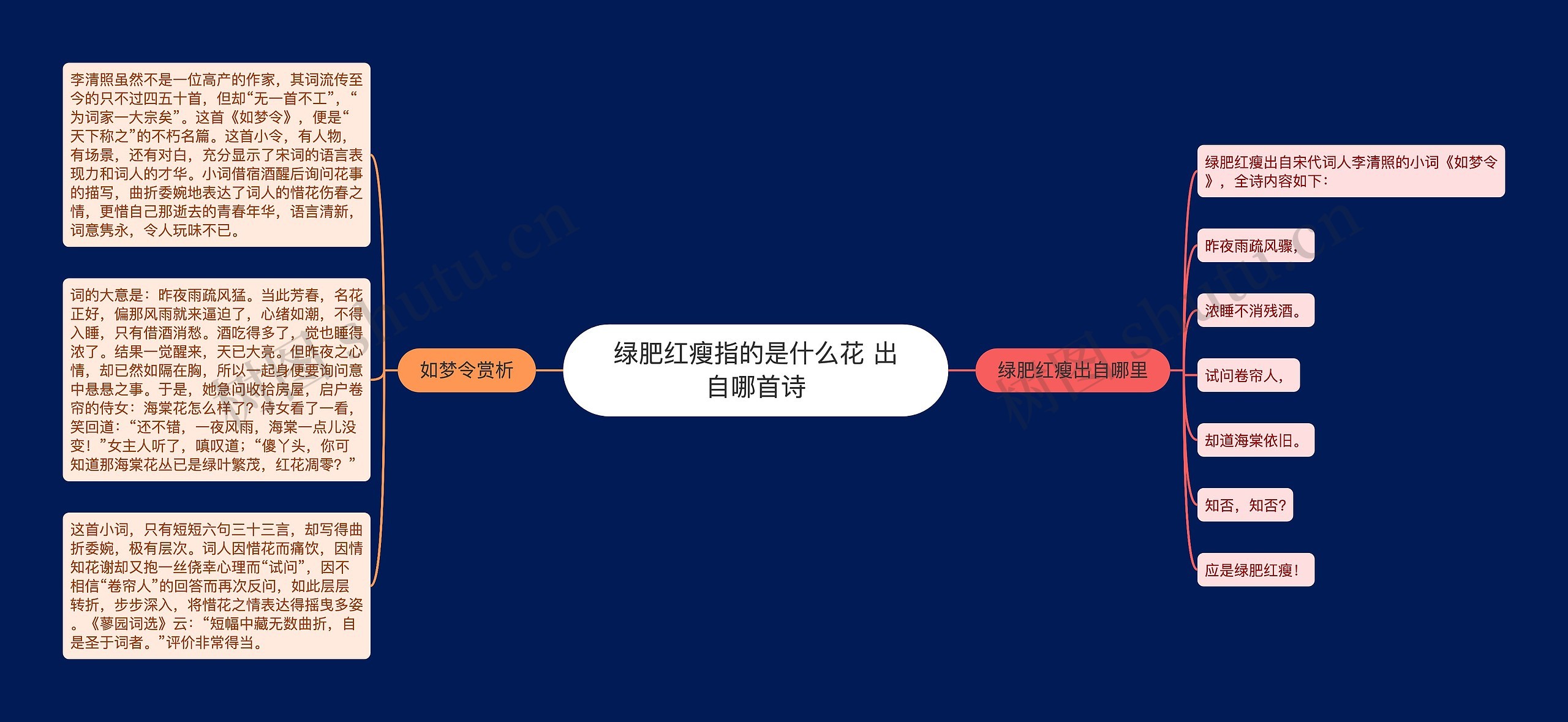 绿肥红瘦指的是什么花 出自哪首诗