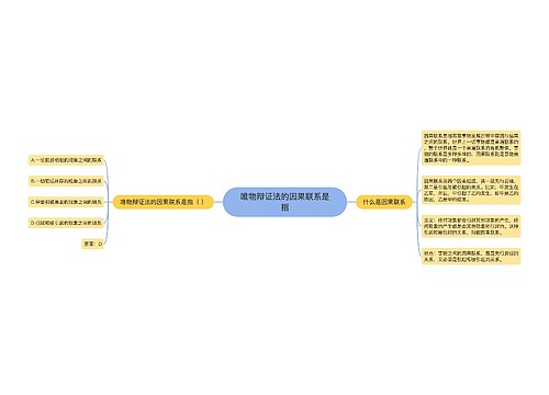 唯物辩证法的因果联系是指