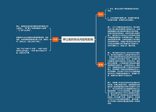 禅让制的特点内容和影响