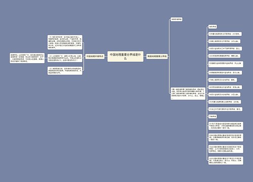 中国地理重要分界线是什么