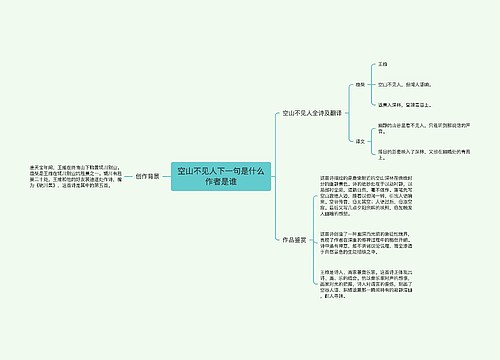 空山不见人下一句是什么作者是谁