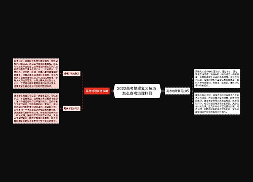 2022高考地理复习技巧 怎么备考地理科目