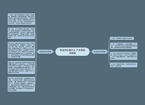 热岛效应是什么 产生原因有哪些