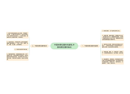 中国地理位置的优越性,​中国地理位置的缺点