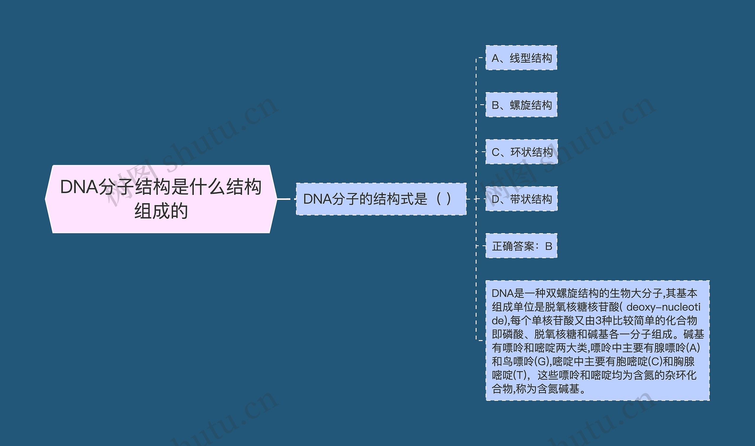 DNA分子结构是什么结构组成的 DNA分子结构是什么结构组成的