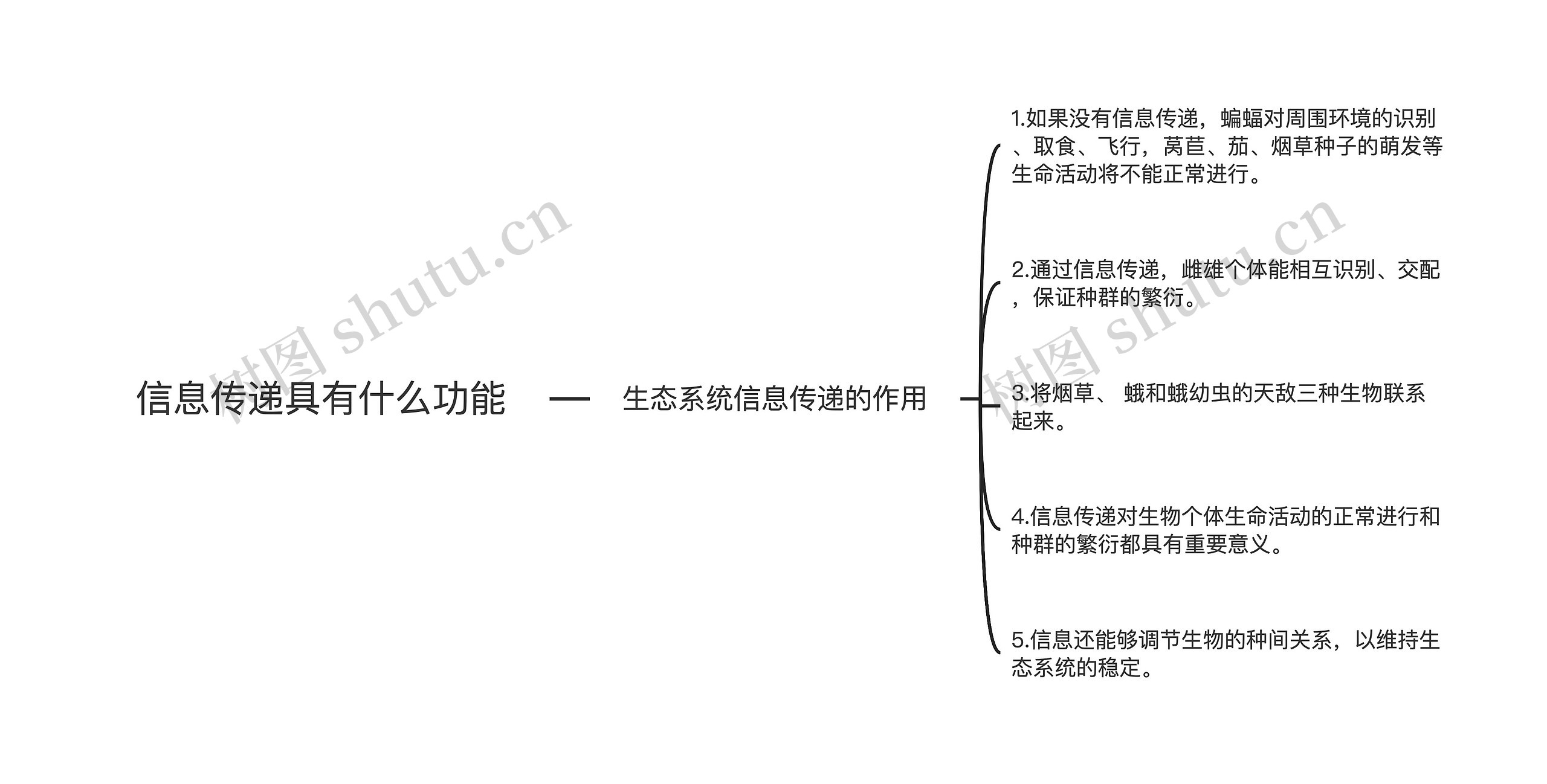 信息传递具有什么功能思维导图