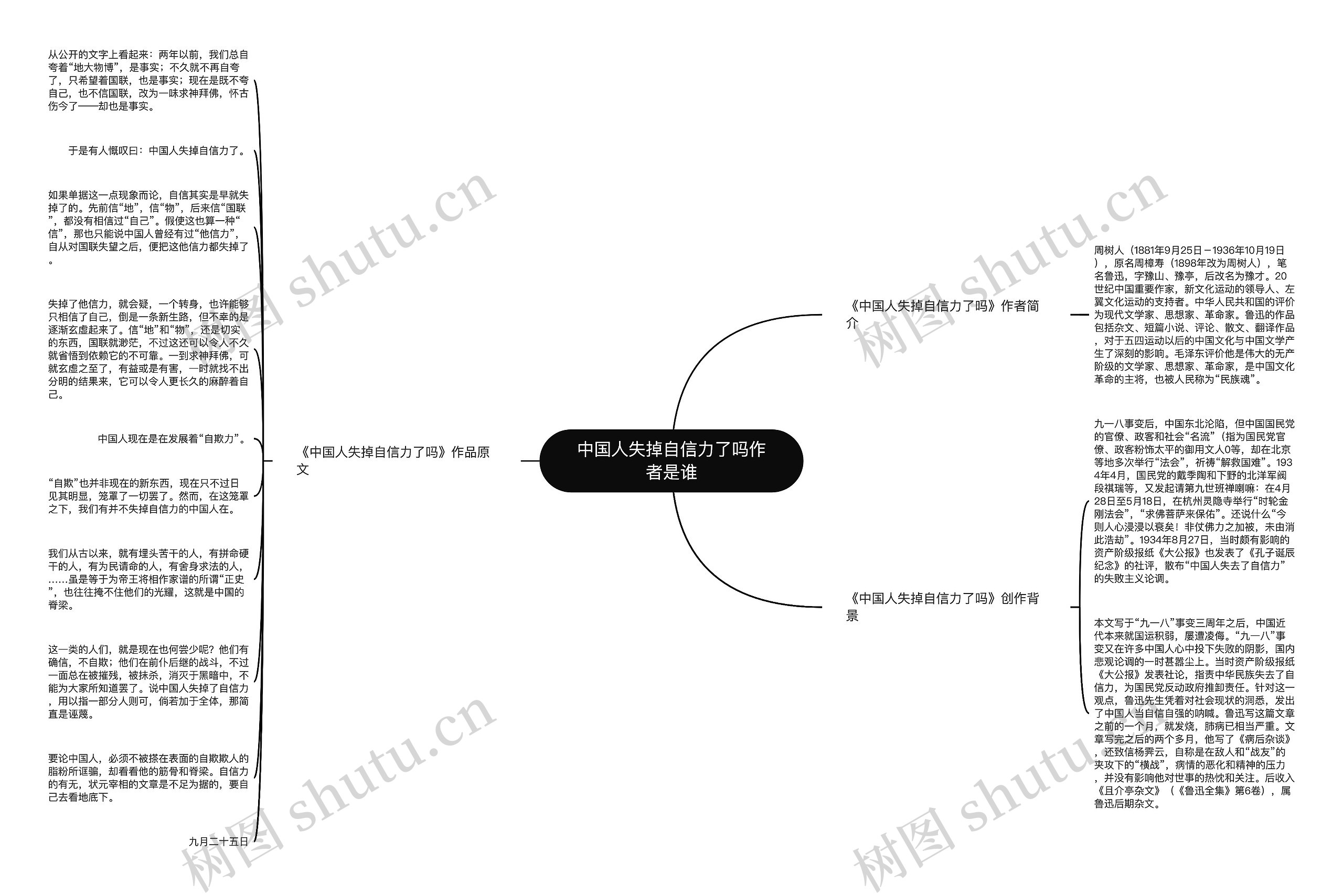 中国人失掉自信力了吗作者是谁思维导图