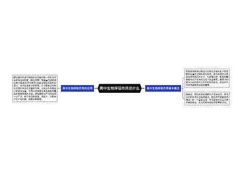 高中生物呼吸作用是什么