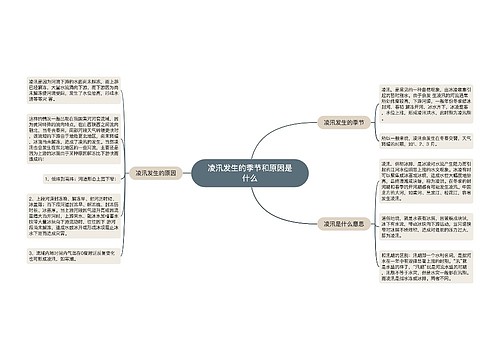 凌汛发生的季节和原因是什么