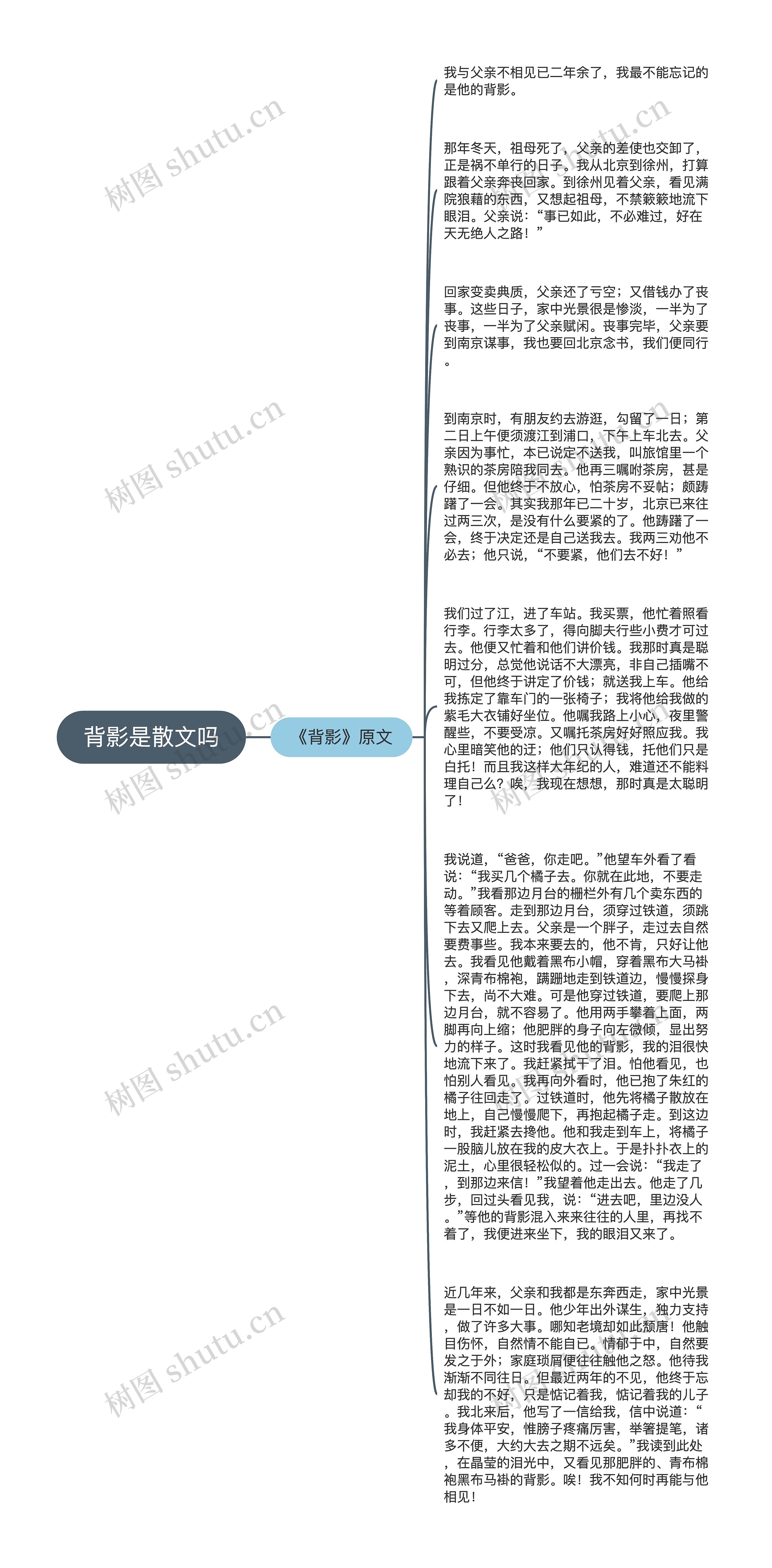 背影是散文吗思维导图