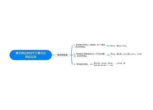 等式两边同时平方等式仍然成立吗