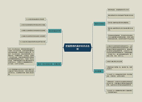 把握思维的奥妙知识点总结