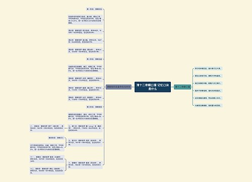 清十二帝顺口溜 记忆口诀是什么