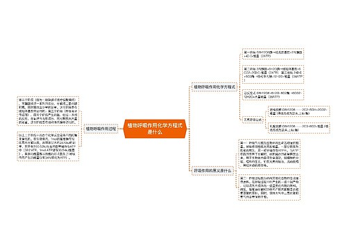 植物呼吸作用化学方程式是什么