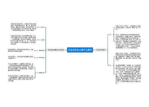 辽金在历史上是什么朝代