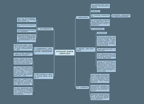 高中政治必修二政党制度必背知识点总结