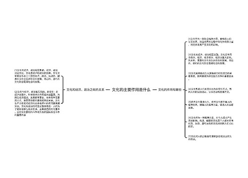 文化的主要作用是什么