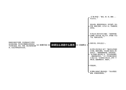 砗磲怎么读是什么意思