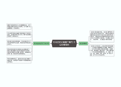 司马迁史记是哪个朝代 什么时候写的