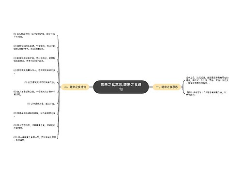 嗟来之食意思,嗟来之食造句