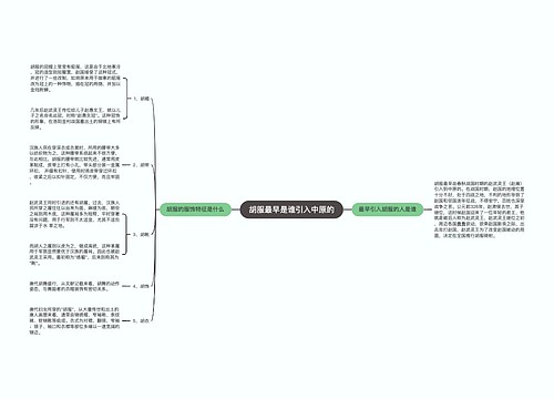 胡服最早是谁引入中原的