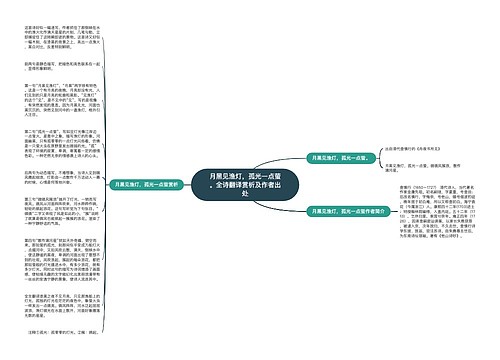 月黑见渔灯，孤光一点萤。全诗翻译赏析及作者出处