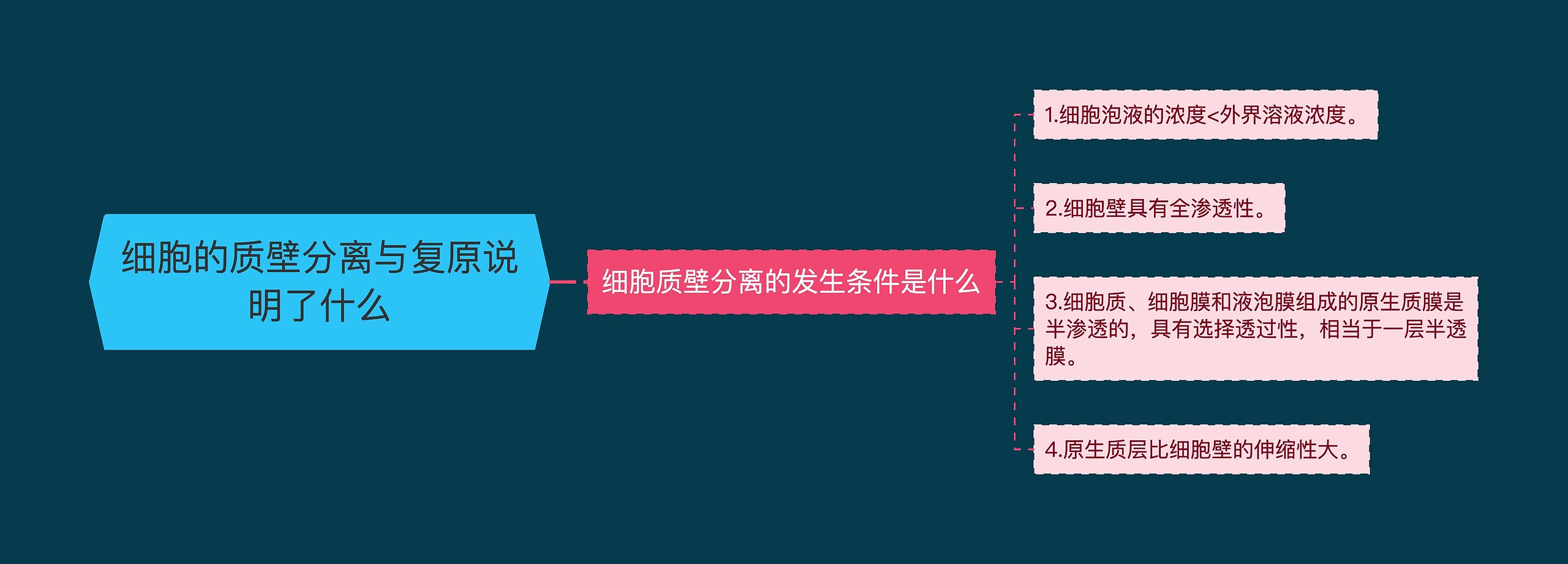 细胞的质壁分离与复原说明了什么思维导图