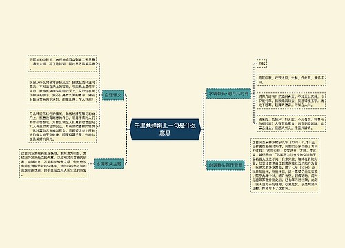 千里共婵娟上一句是什么意思