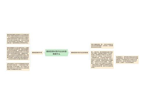 儒家思想对现代社会的影响是什么