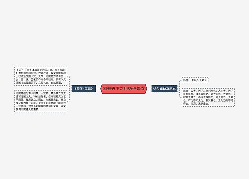 国者天下之利势也译文