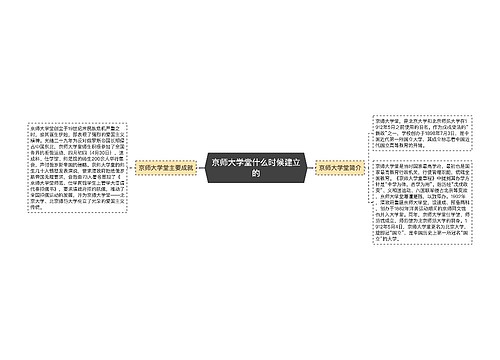 京师大学堂什么时候建立的