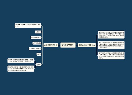 黄河水文特征