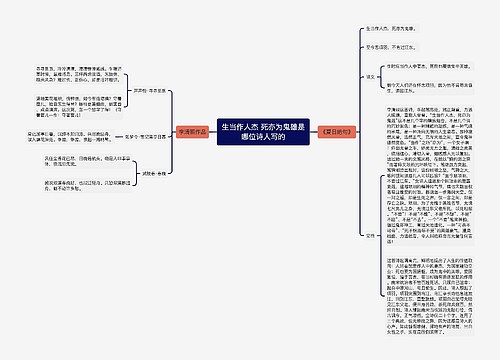 生当作人杰 死亦为鬼雄是哪位诗人写的