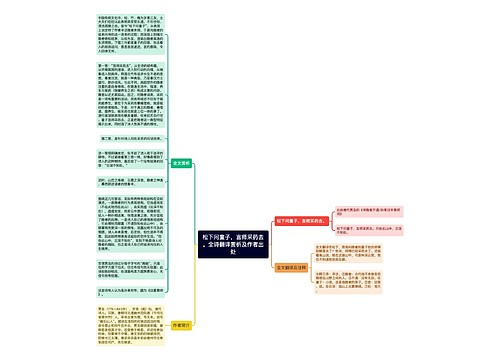 松下问童子，言师采药去。全诗翻译赏析及作者出处