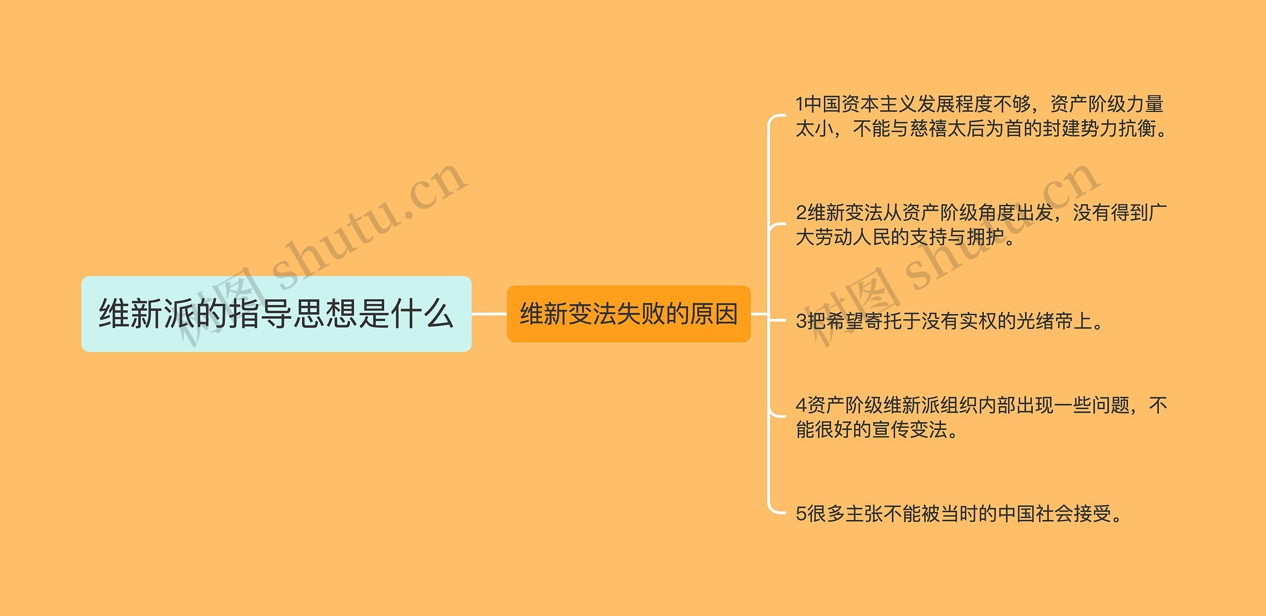 维新派的指导思想是什么思维导图