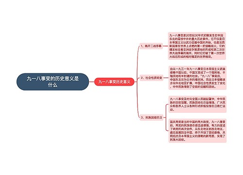 九一八事变的历史意义是什么