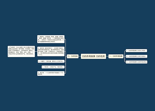 力的作用效果 力的性质