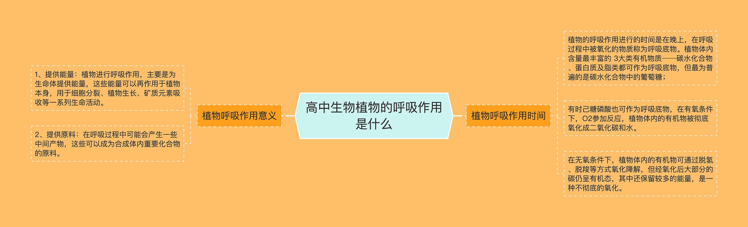 高中生物植物的呼吸作用是什么思维导图