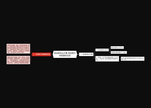 ​电动势怎么计算 ​电动势与电势差的区别