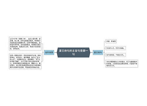 夏日绝句的主旨句是哪一句