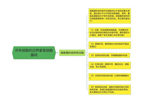 所有细胞的边界都是细胞膜吗