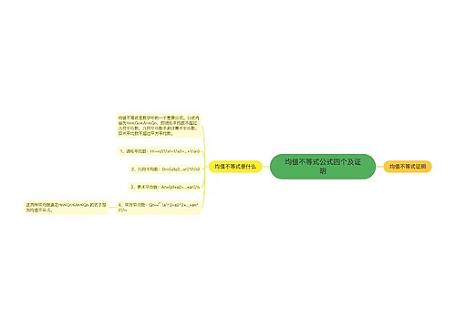 均值不等式公式四个及证明