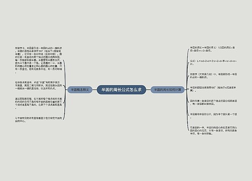 半圆的周长公式怎么求