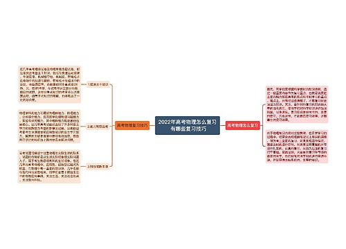 2022年高考物理怎么复习 有哪些复习技巧