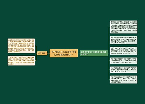 高中语文文言文怎样利用文章语境推断词义？