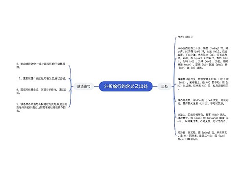 斗折蛇行的含义及出处