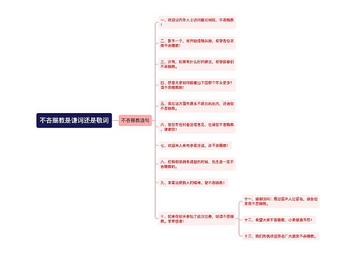 不吝赐教是谦词还是敬词