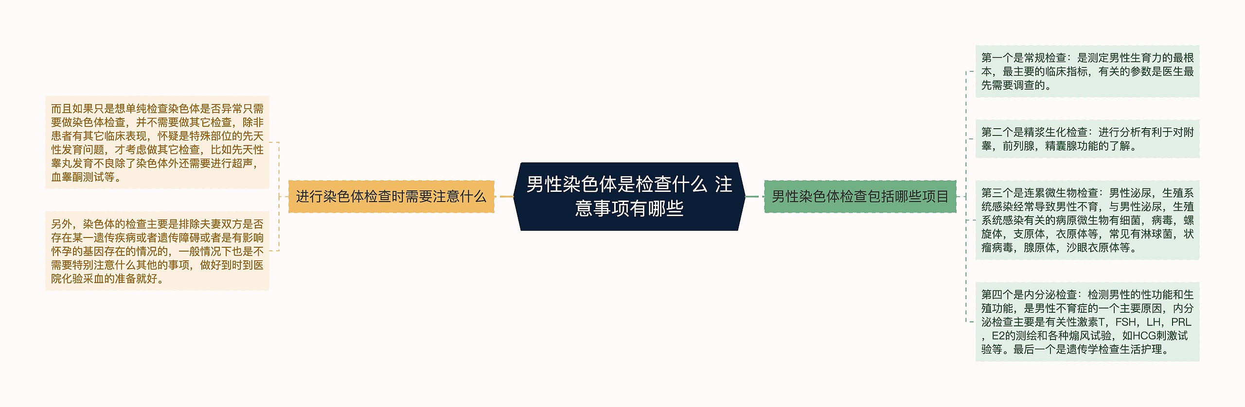 男性染色体是检查什么 注意事项有哪些思维导图