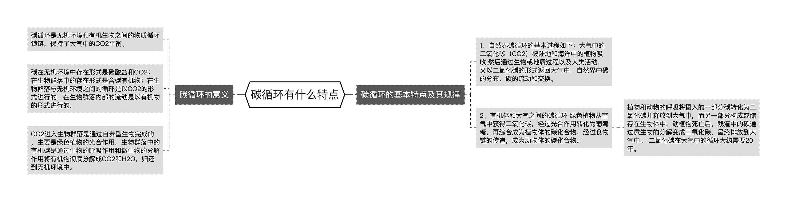 碳循环有什么特点