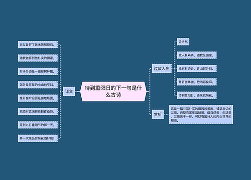 待到重阳日的下一句是什么古诗